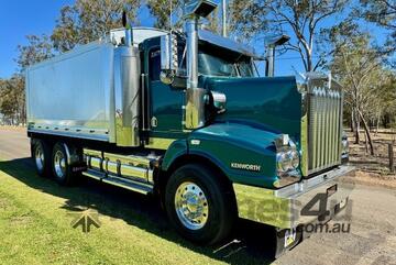 2007 Kenworth T404ST tipper, Cat C15, 18sp, dual X locks, aluminium body