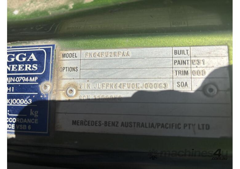 2009 Mitsubishi Fuso Fighter FN600 Tipper