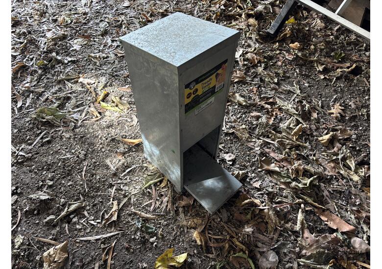 Galvanised Chicken Feeder