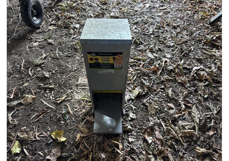 Galvanised Chicken Feeder