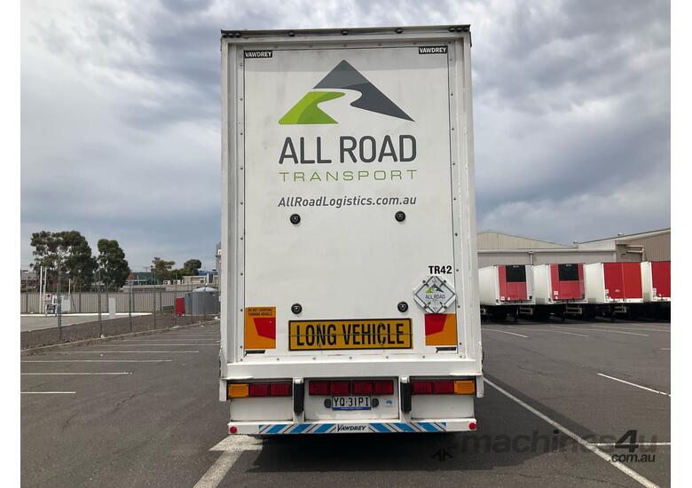 2022 Vawdrey VB S3 Tri Axle Double Drop Curtainside B Trailer