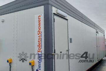   12X3M MF TOILET BLOCK WITH CLEANERS/STORE SEWER CONNECT REGION D2 (6924)