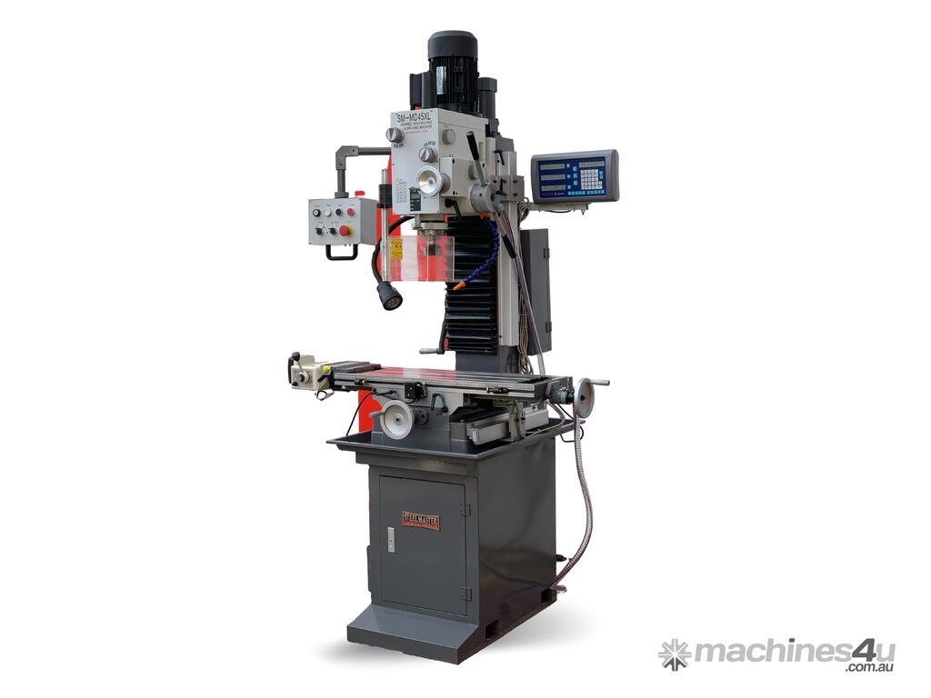 New 2022 steelmaster Industrial Built Geared Head Mill Drill With 3