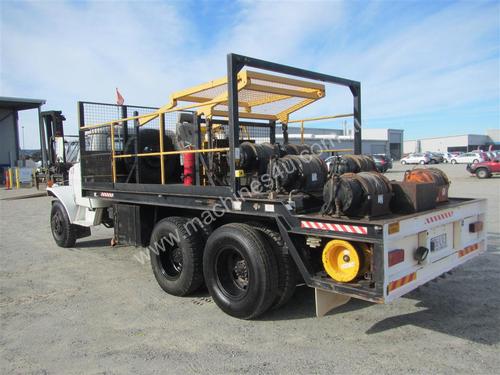 power line tensioner winch truck , x 6 winches