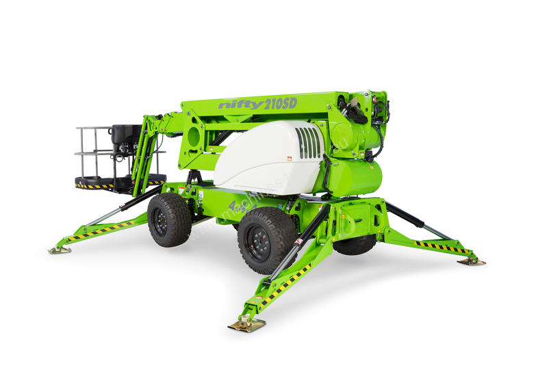 caption Nifty SD210 4x4x4 21.3m Self Drive - ultimate combination of trailer mounted and self propelled