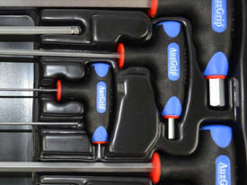 A71380 - 9 PC T-HANDLE BALL POINT HEX KEY SET SAE - picture0' - Click to enlarge