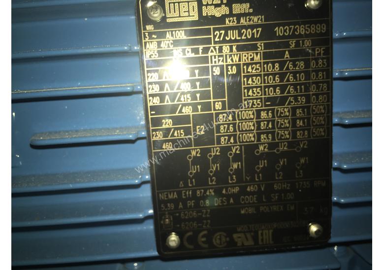 caption 3kW 4Pole Motor