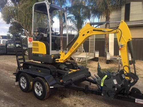 Wacker Neuson new 2026 EZ17-2   Hydraulic QH (1.7T) Excavator and Trailer package 5 year warranty