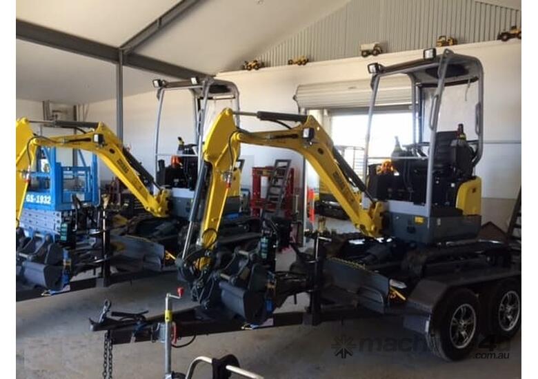 Wacker Neuson new 2026 EZ17-2   Hydraulic QH (1.7T) Excavator and Trailer package 5 year warranty