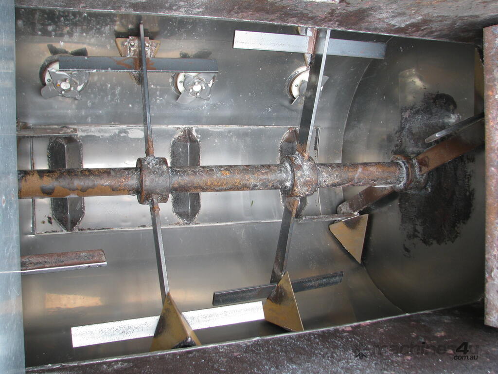 Used Mixer Large Industrial Paddle Mixer Powder Grain Concrete 1000L