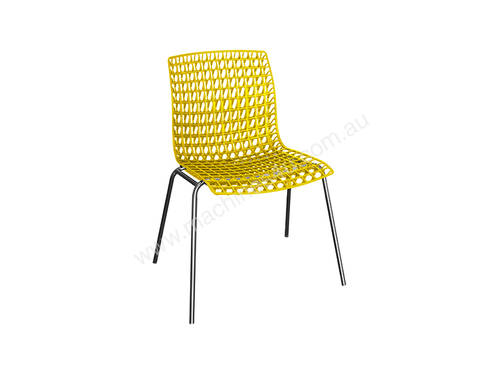 CX-H018Y Colourful Mesh Outdoor Polypropylene Chair (Yellow)