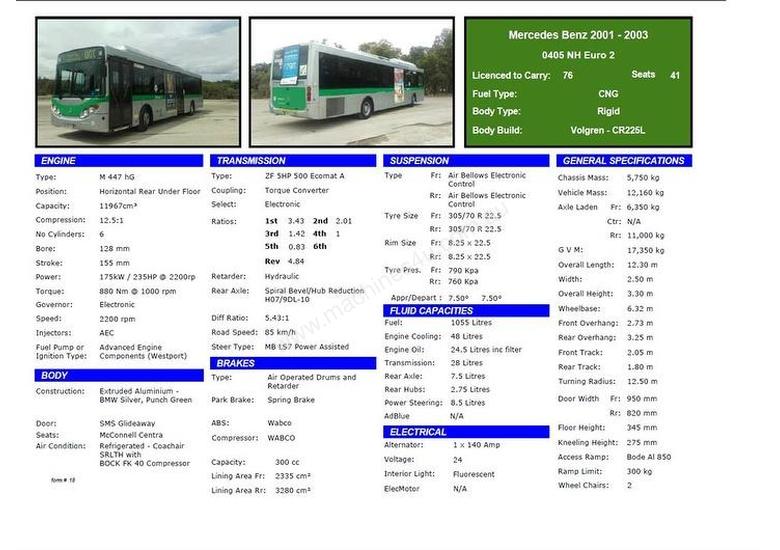 caption Mercedes-Benz 0405 NH CNG Volgren Omnibus
