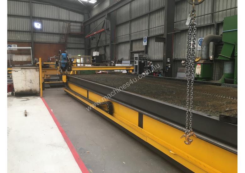 caption USED CNC PLASMA WITH DRILL HEAD
