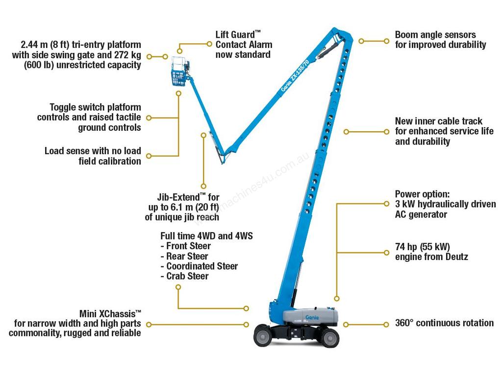 New Genie ZX135 70 Articulated Boom Lifts in , VIC