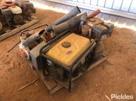 Pallet of Assorted Equipment, Stihl Blowers, Subaru Generator, Pump. Working Condition Unknown,Seria - picture1' - Click to enlarge