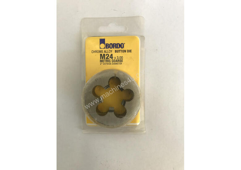 New bordo Bordo M24 Button Die and Hand Tap with Cutting Fluid 1 Litre