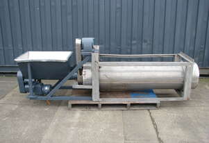 Screw Auger Fed Water Filter Filtration Dewatering Separator Tumbler