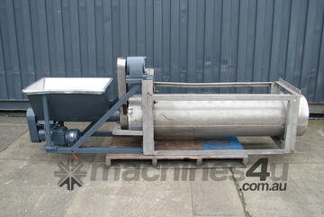 Screw Auger Fed Water Filter Filtration Dewatering Separator Tumbler