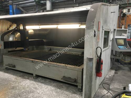 Used 2kW fiber laser - IPG YLS-2000, 2500 x 1250mm, Precitec, Fastcam software. Cut up to 15mm ms