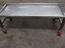 Stainless Steel Mobile Table. - picture0' - Click to enlarge