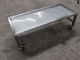 Stainless Steel Mobile Table. - picture1' - Click to enlarge