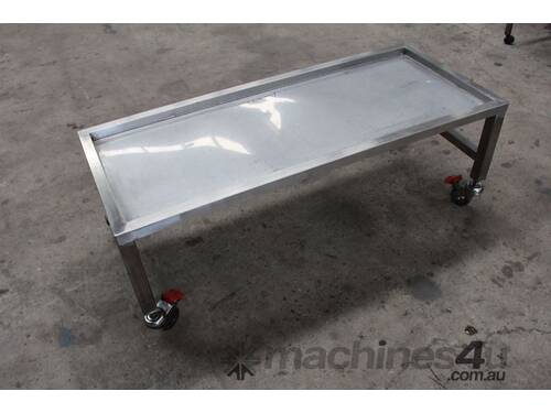 Stainless Steel Mobile Table.