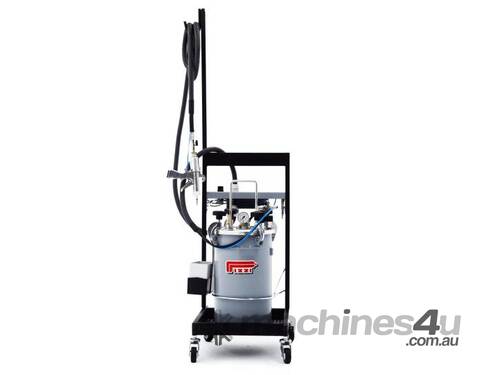 caption 12Kg Pneumatic Metered Stainless Steel Glue Feeder Tank for PVA Metered Nozzle with Trolley 0165 by