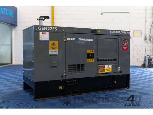 22 kVA Diesel Generator 240V - Blue Diamond Machinery