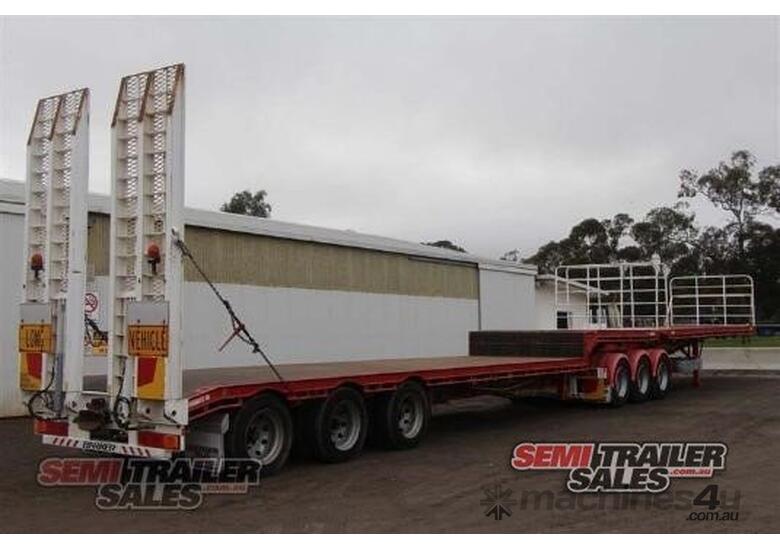 Buy Used 2011 barker Barker Semi Drop Deck with Ramps Drop Deck Trailer