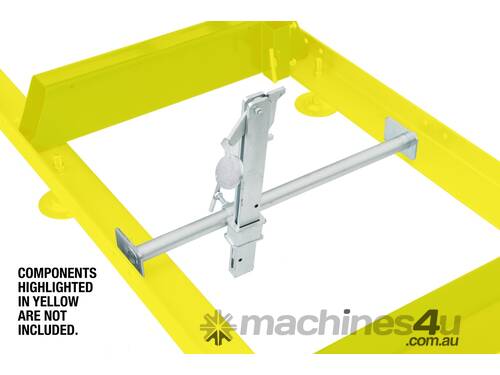 caption Woodland Mills Quick Log Clamp for HM126 & HM130 Sawmill Tracks