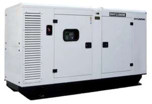 WAS $35,138 110kVA Hyundai DHY110KSE Generator