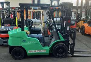 ACTIVE FORKLIFTS - 2008 Mitsubishi diesel forklift for sale- 2.5 ton container entry
