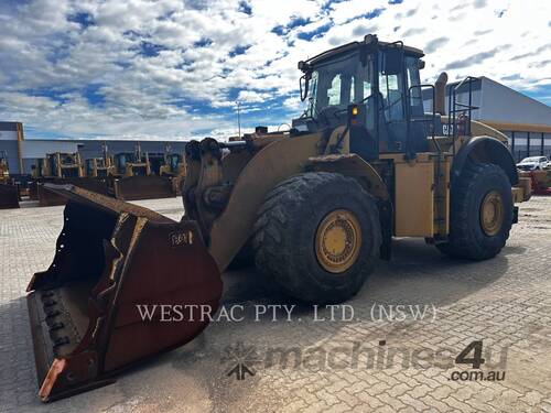 caption CAT 980H Wheel Loaders integrated Toolcarriers