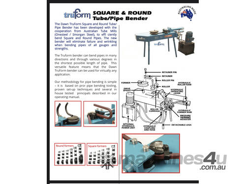 Pipe Bender Tru Form Hydraulic 