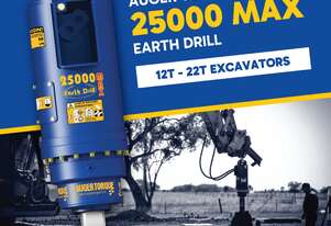 Auger Torque 25000MAX Earth Drill to Suit 12-22T Excavators
