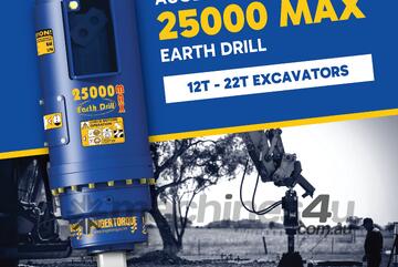 (DECEMBER SPECIAL) Auger Torque 25000MAX Earth Drill to Suit 12-22T Excavators