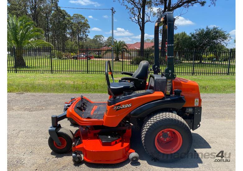 caption Kubota ZD326 Zero Turn Lawn Equipment
