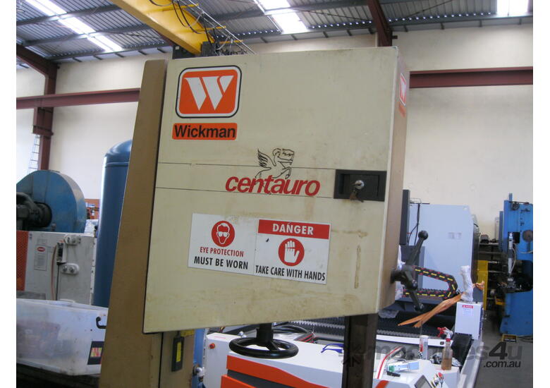 caption SHAW - Italian Centauro Vertical Woodworking and Aluminium Bandsaw