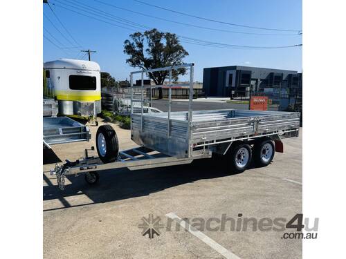 caption 12x7 Flat Top Trailer 3500KG ATM With Ramps BIGMAN TRAILER