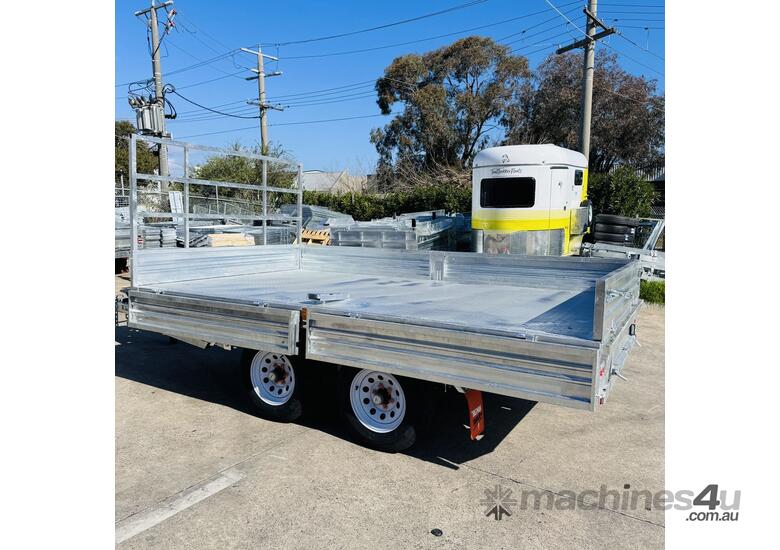 caption 12x7 Flat Top Trailer 3500KG ATM With Ramps BIGMAN TRAILER