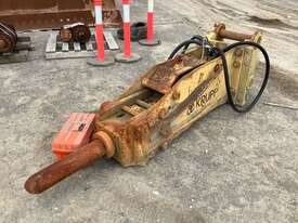 Krupp HM951 Hydraulic Hammer Attachment To Suit Excavator, 85mm Pin, 400mm Ear, 500mm Centre, 130mm  - picture1' - Click to enlarge