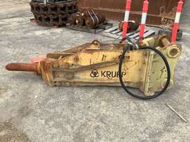 Krupp HM951 Hydraulic Hammer Attachment To Suit Excavator, 85mm Pin, 400mm Ear, 500mm Centre, 130mm  - picture2' - Click to enlarge