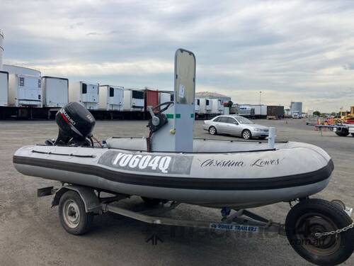 1997 Naiad Inflatable Rubber Boat