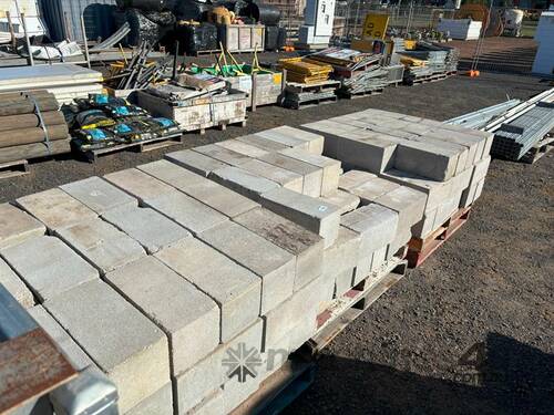 QTY X 3 PALLETS OF CONCRETE BLOCKS