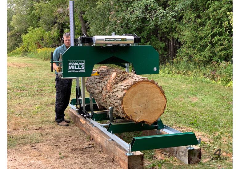 caption HM130MAX 14HP Portable Sawmill Starter Pack: Elevate Your Milling Experience!