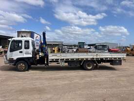 2005 Isuzu FRR550 Flatbed Crane Truck - picture2' - Click to enlarge