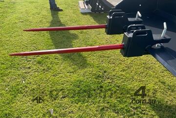 Hay forks pair bucket clamp on