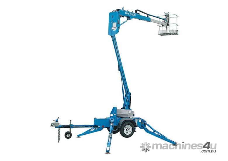 caption Genie TZ-34/20 Trailer Mounted Boom Lift