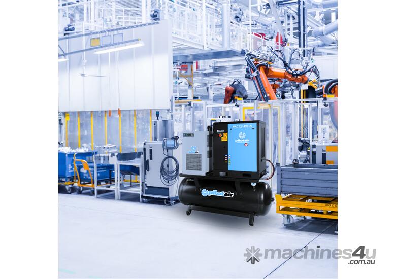 PAC 7.5RMD Rotary Screw Air Compressor, 7.5KW Dryer filter, 268L Receiver