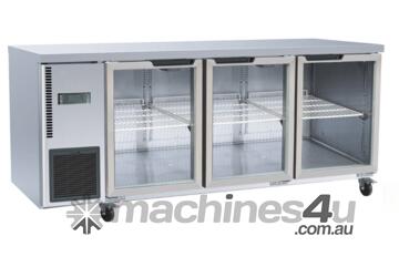 Stainless Steel Triple Glass Door Workbench Fridge - TL1800TNG-3D